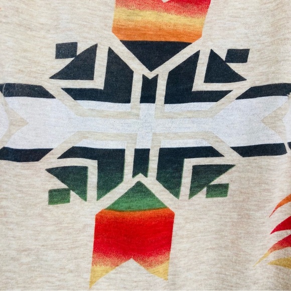 Ralph Lauren Denim & Supply southwestern motif fringed oversized tee. Small - Picture 3 of 5